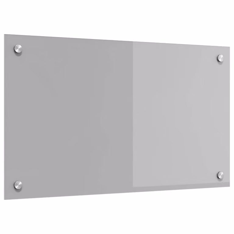 Schienale da cucina vidaXL in vetro temperato Grigio chiaro 70 x 40 cm