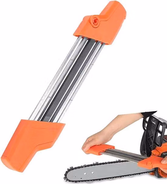Affilatrice a doppia lama per motoseghe da 3/8 di pollice (4,0 mm), affilatrice 2 in 1 per motoseghe, per diverse applicazioni