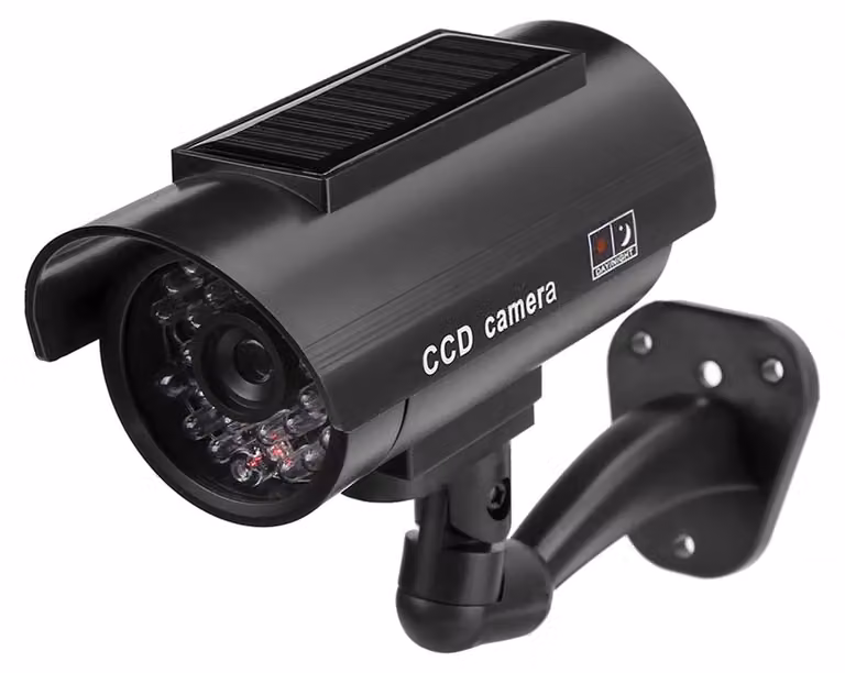 Telecamera di sicurezza solare con luce LED lampeggiante