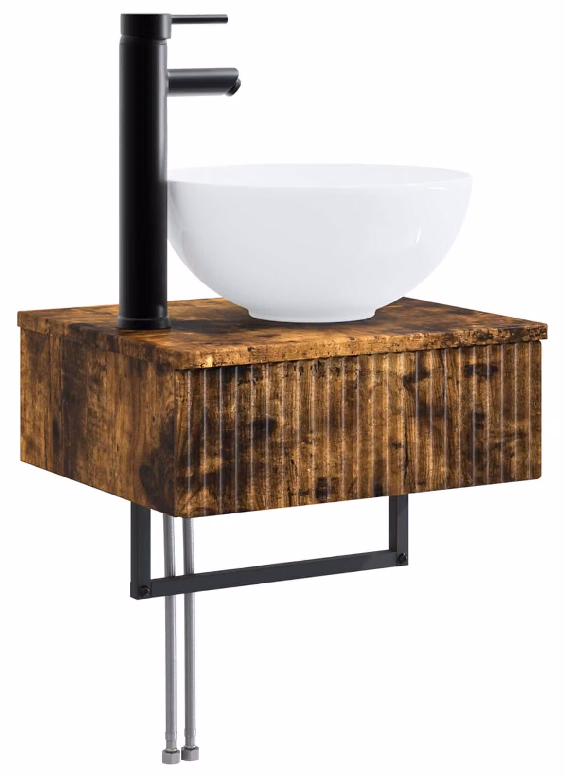 Lavabo da Parete Rovere Fumo 40 x 35 x 39 cm