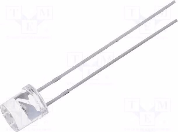 5 LED, angolo di emissione 140°, 5mm, giallo, 330÷750 mcd, 20mA, OSYL53E1A-IJ. Diodi LED a montaggio superficiale (THT), 5mm, 1,8÷2,4V