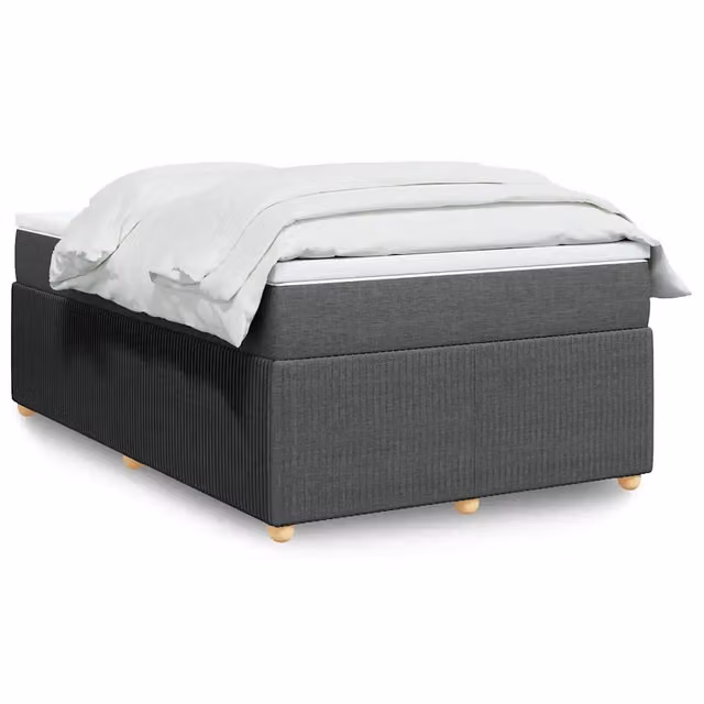 Letto Ibrido vidaXL con Materasso a Molle e Struttura in Legno, Grigio e Bianco, L/P: 120 x 200 cm