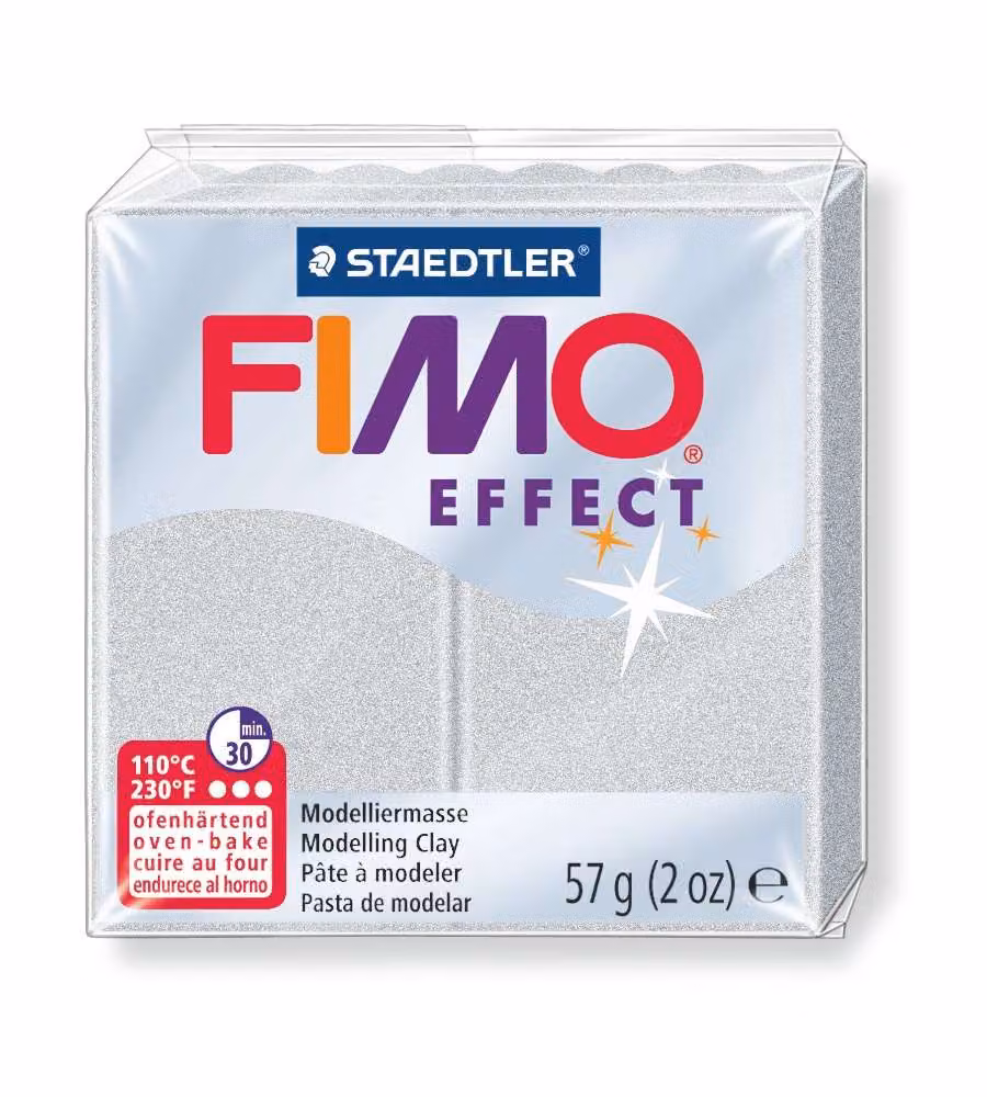 Pasta fimo soft effect 56 g argento