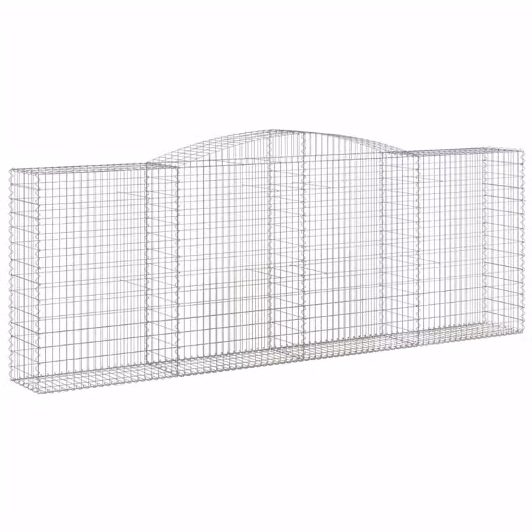 Cesto Gabbione ad Arco 400x50x140/160 cm Ferro Zincato