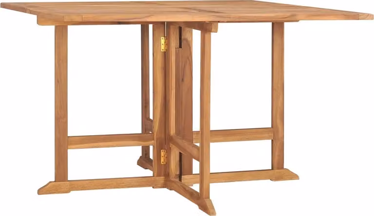 Maison Exclusive - Tavolo da giardino pieghevole 110 x 110 x 75 cm in teak massiccio