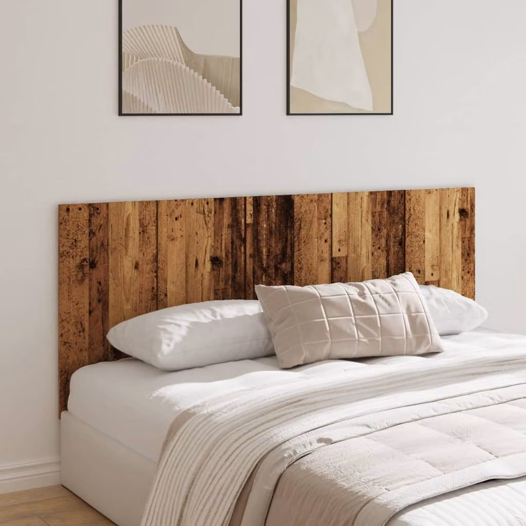 Testiera per letto vidaXL in legno stile classico, colore marrone, L: 200 cm, H: 80 cm, P: 1,5 cm