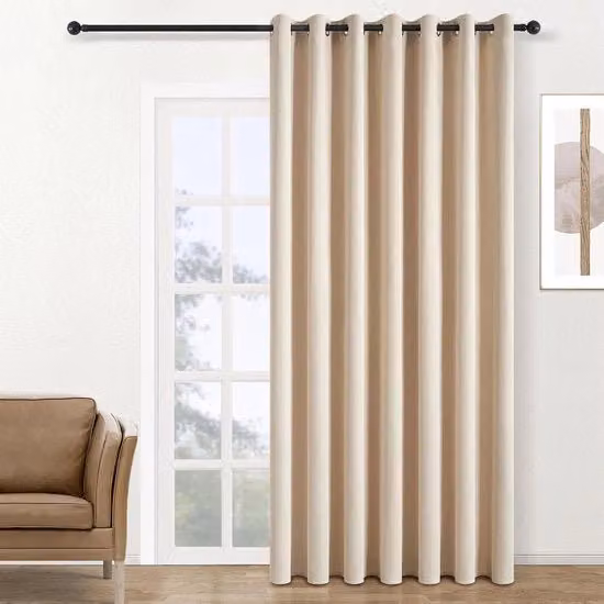 Tappeto di occultamento termico 300 cm Beige Extra Lungo 260 cm Alto 1 pezzo per soggiorno camera da letto