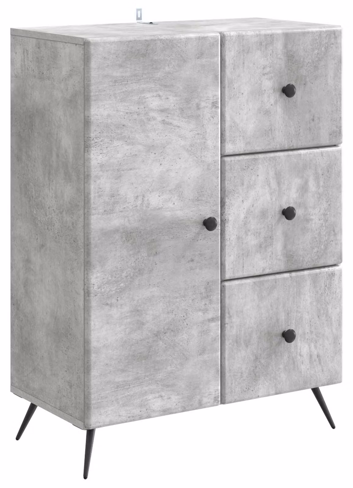 Credenza Grigio Cemento 66 x 34,5 x 90 cm Legno ingegnerizzato