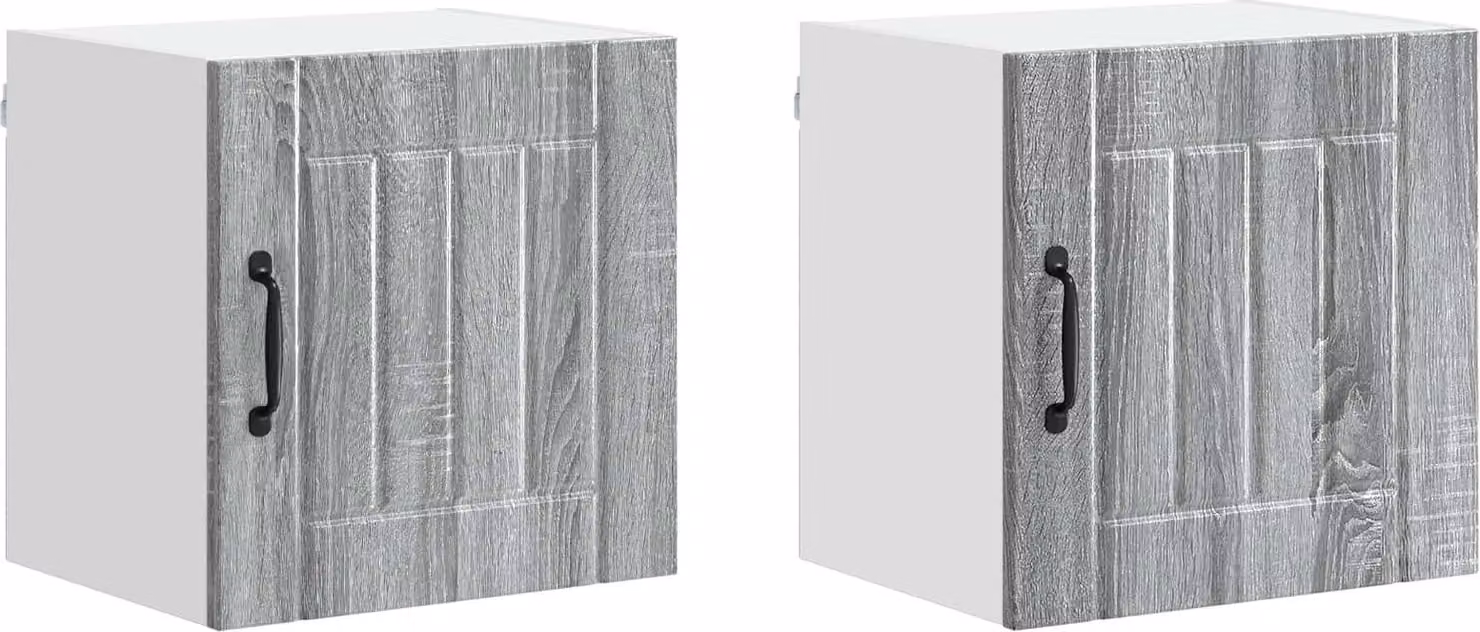 Armadietto a muro LUCCA 2 pcs Grigio Sonoma 40 x 31 x 40 cm