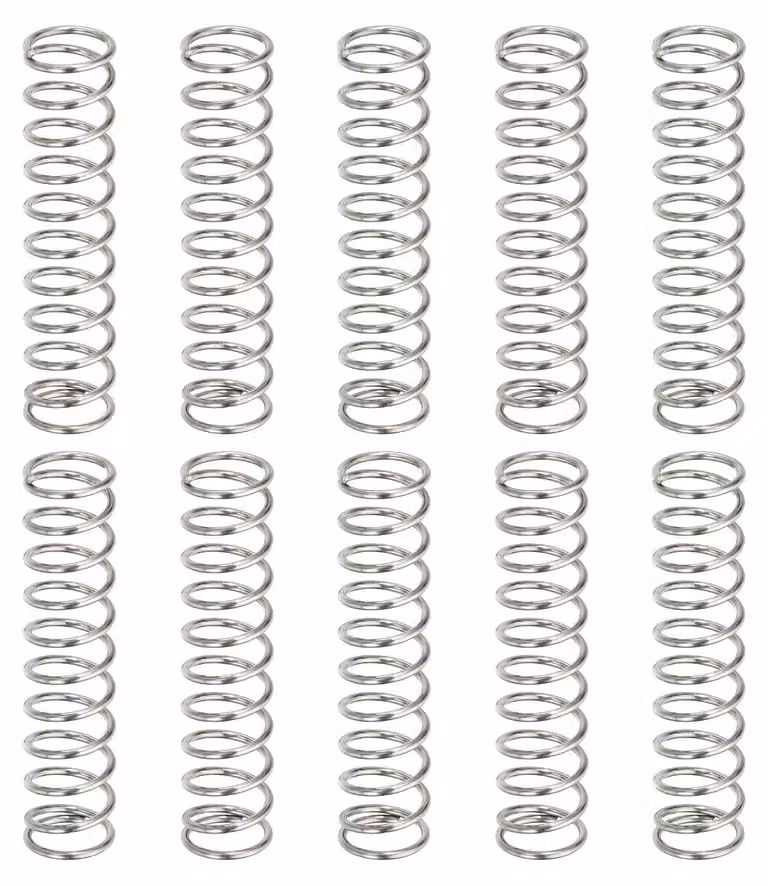 Molle a compression, 10 pezzi, acciaio inossidabile 304, dimensioni 0,9 x 9 x 40 mm