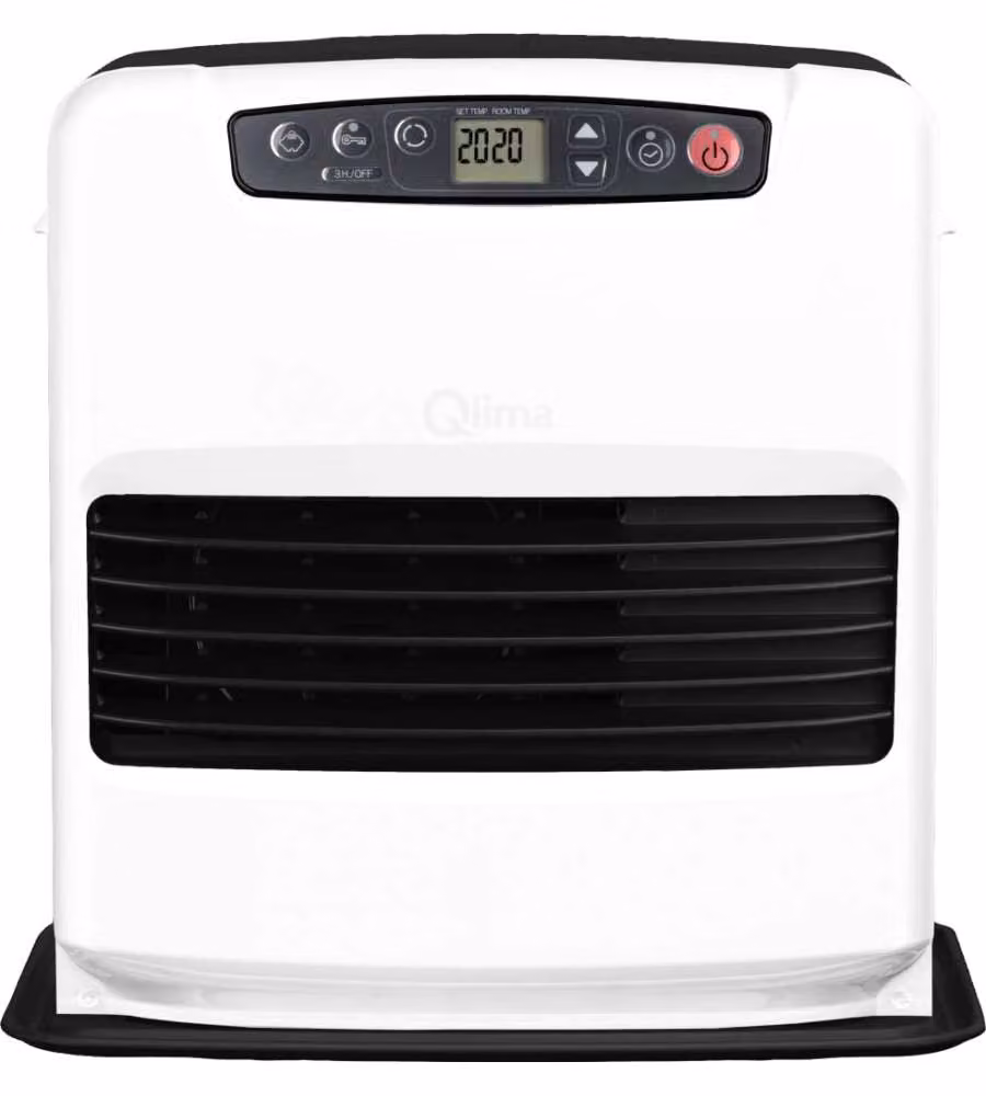 Stufa a paraffina laser Qlima 3,5 kW Bianco per ambienti fino a 140 m³