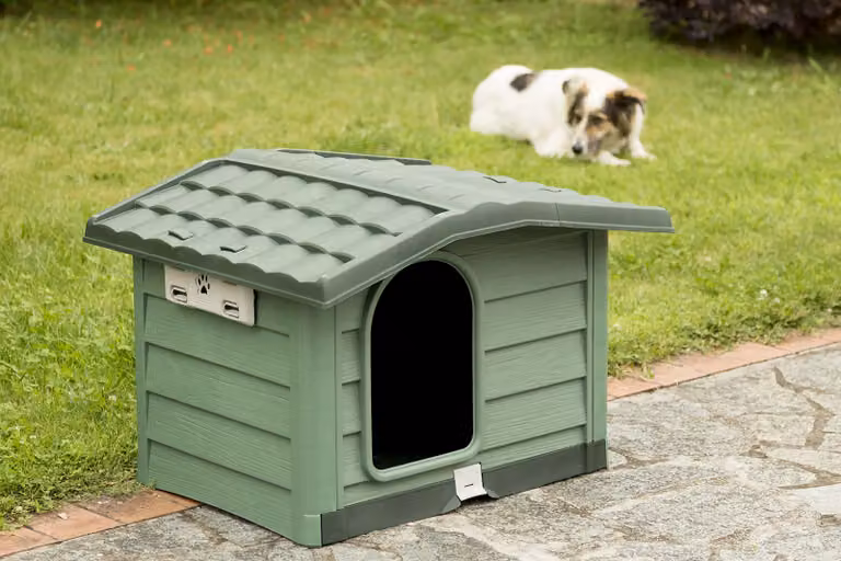 Cuccia Bama Bungalow Verde 89x75x62 cm per Cani