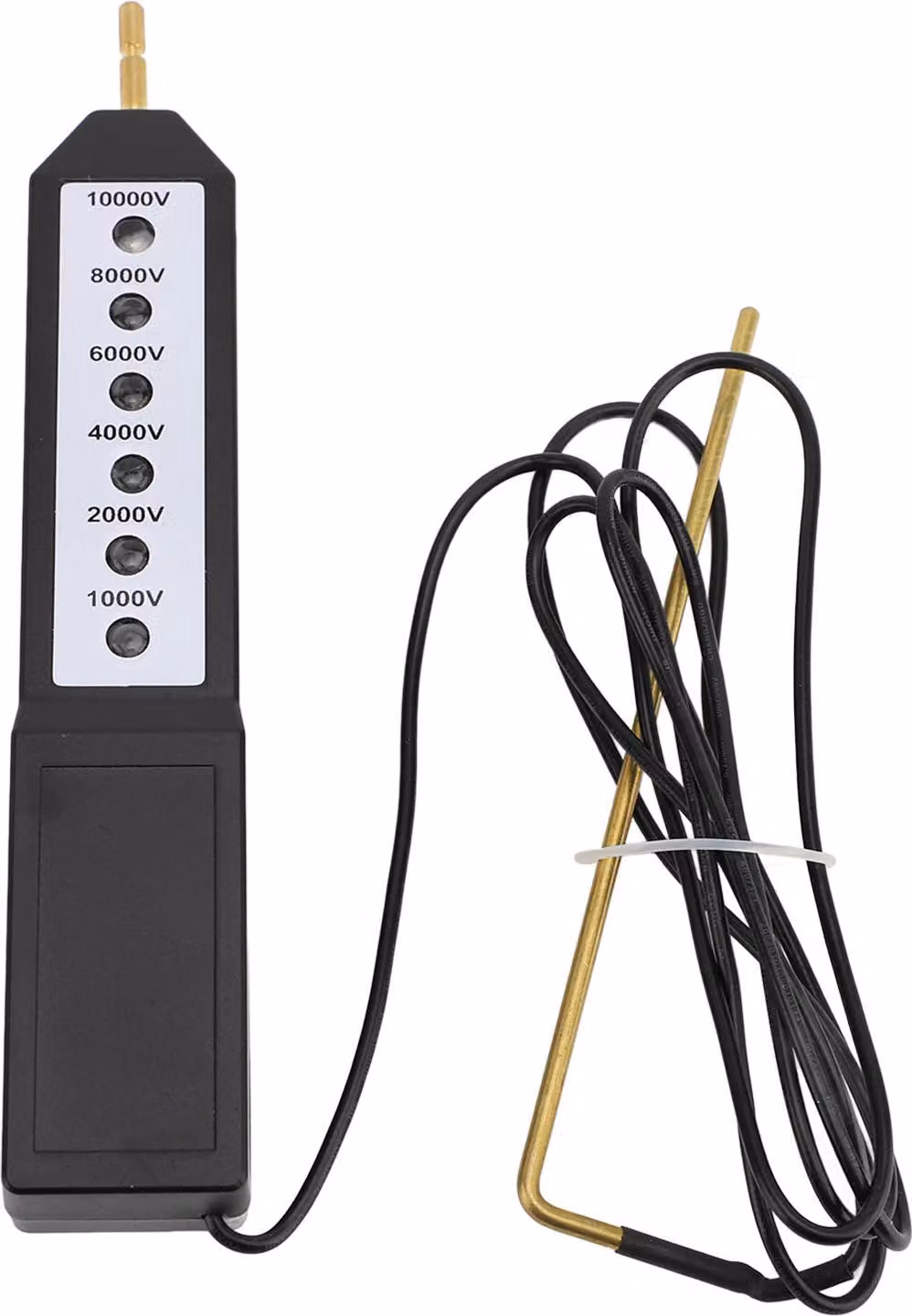 Tester per recinzioni elettriche, 1000-10.000 V, ampia gamma, impermeabile, voltmetro, localizzatore di guasti con 6 spie luminose