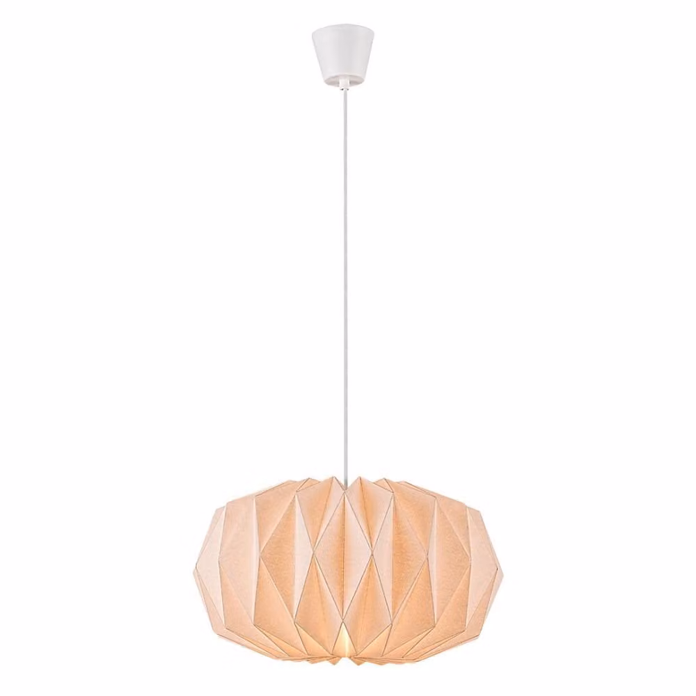 Rabalux 72003 Lampada a sospensione 1 spot Ormini, E27, bianco, sfera rotonda, scandinavo, ø430mm