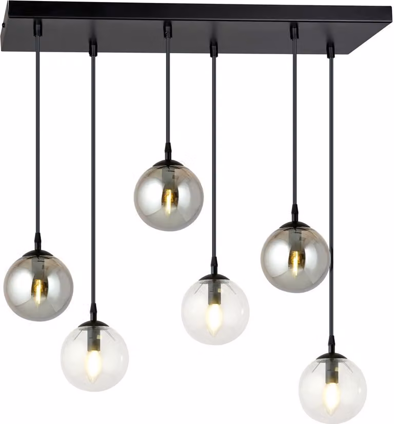 Lampadario Emibig 6xE14 40W COSMO 6 BL/MIXB 714/6M2