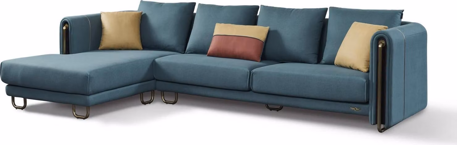 Moderne Wohnzimmer Möbel Ecksofa Eckcouch Stoffsofa Eckgarnitur Sofa Polster