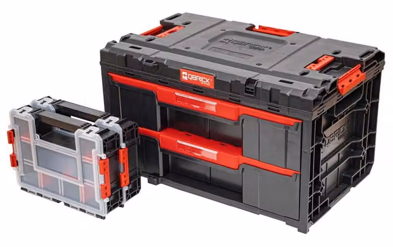Set: cassetta degli attrezzi QS ONE Drawer 2 Toolbox 2.0 + 2x QR Organizer 300 60080