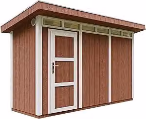 Casetta da Giardino TIMBELA M902 in Legno Colore Redwood Red L: 411 cm, P: 161 cm