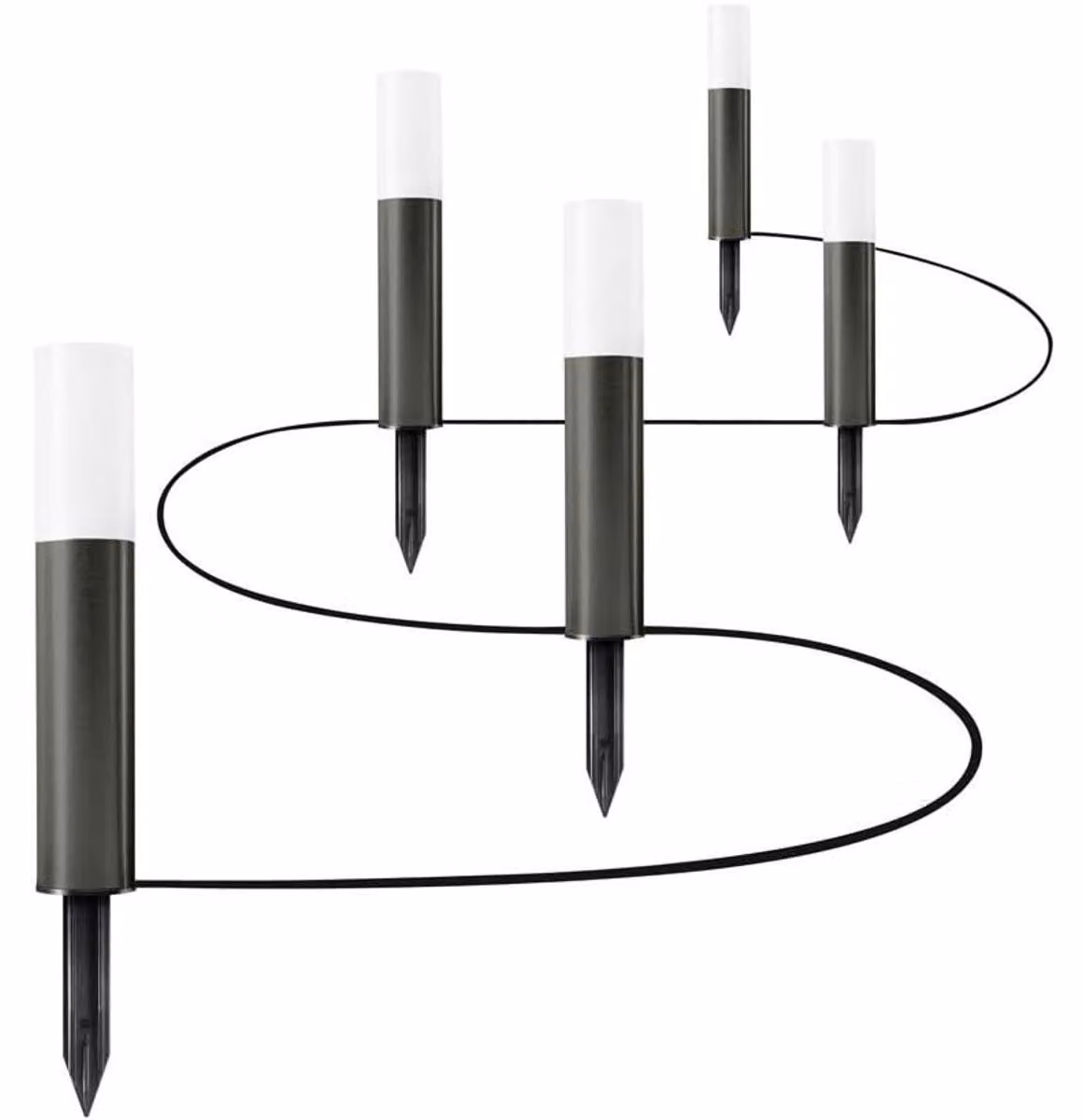 OSRAM ENDURA GARDEN POLE Mini catena luminosa LED da giardino grigio scuro