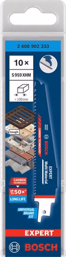 Lama per sega a gattuccio EXPERT Multi Material S959XHM, set da 10 pezzi