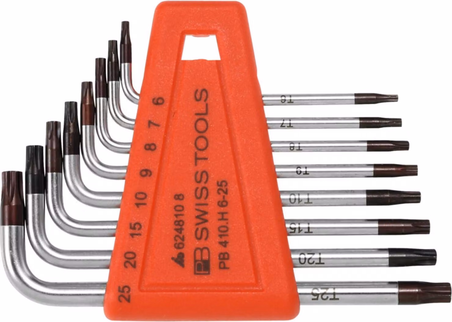 PB Swiss Tools Set di cacciaviti angolari, per TX, cromati, 8 pezzi