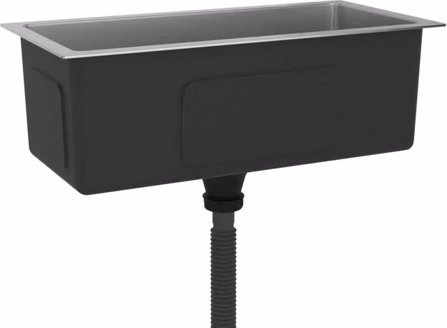 Lavello da cucina fatto a mano lavandino da bagno per interni 60 x 30 cm acciaio inox argentato 02_0002455