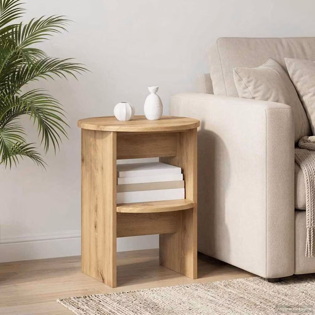 Mobile laterale vidaXL in stile moderno color rovere, L: 40 cm, P: 50 cm