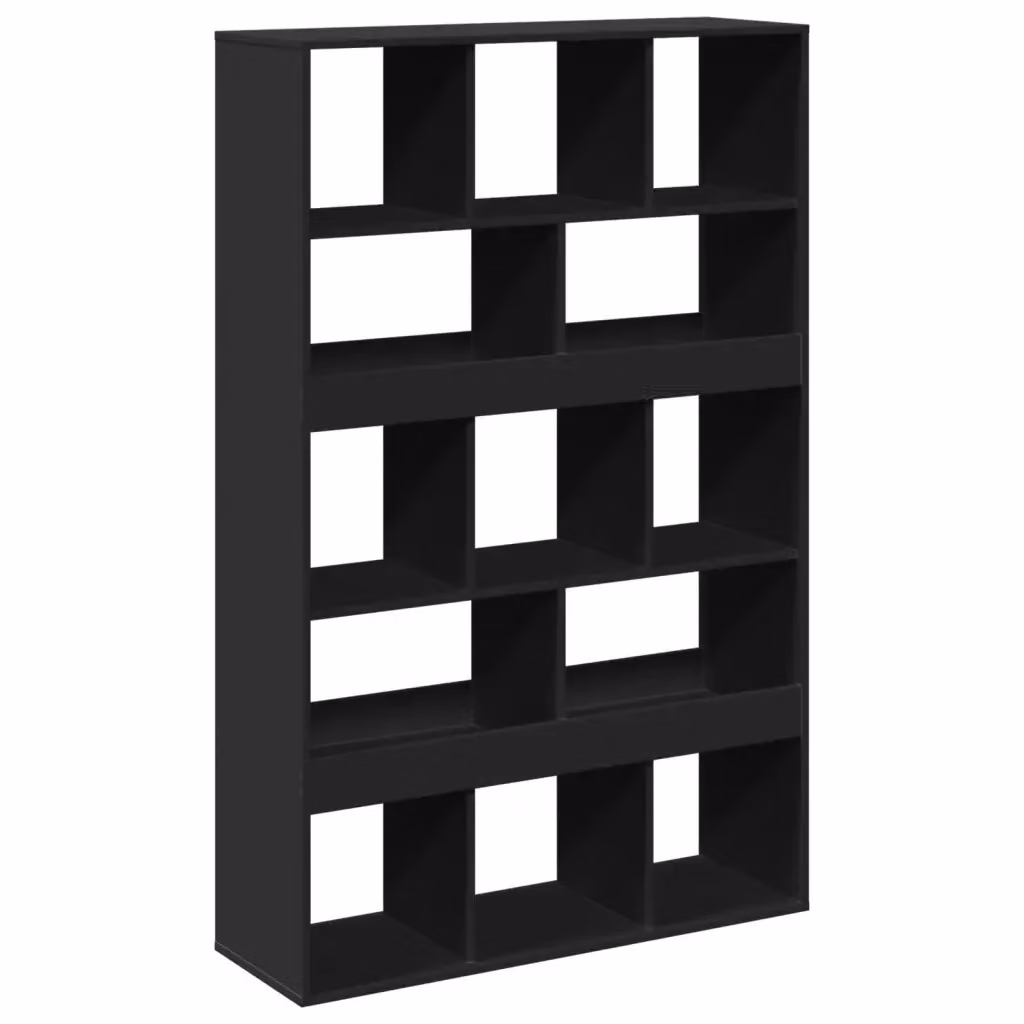 Divisorio per stanza moderno vidaXL nero in MDF L: 100 cm, P: 33 cm, H: 156,5 cm – 2