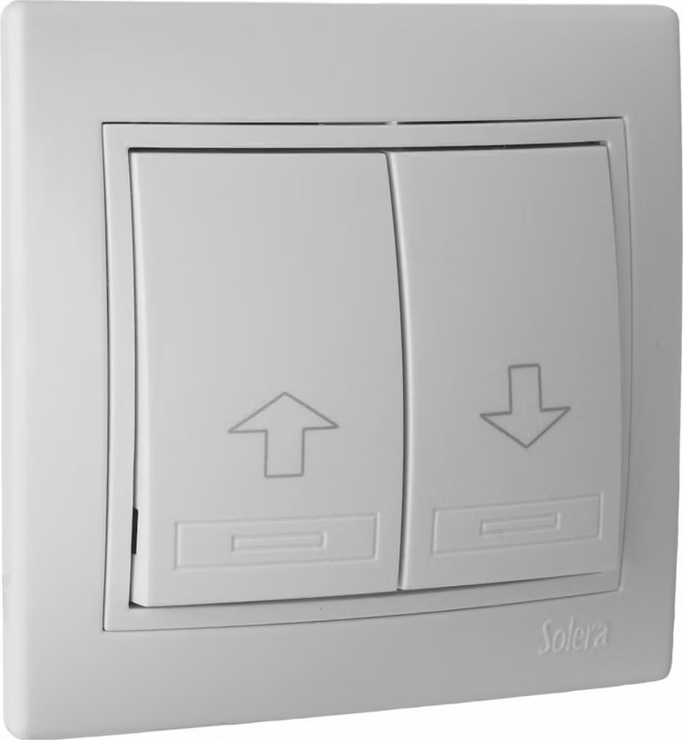 SOLERA 42920 PULSADOR DE PERSIANA 83X81X10MM 10A 250V S.Europa, 250 V, Neutro