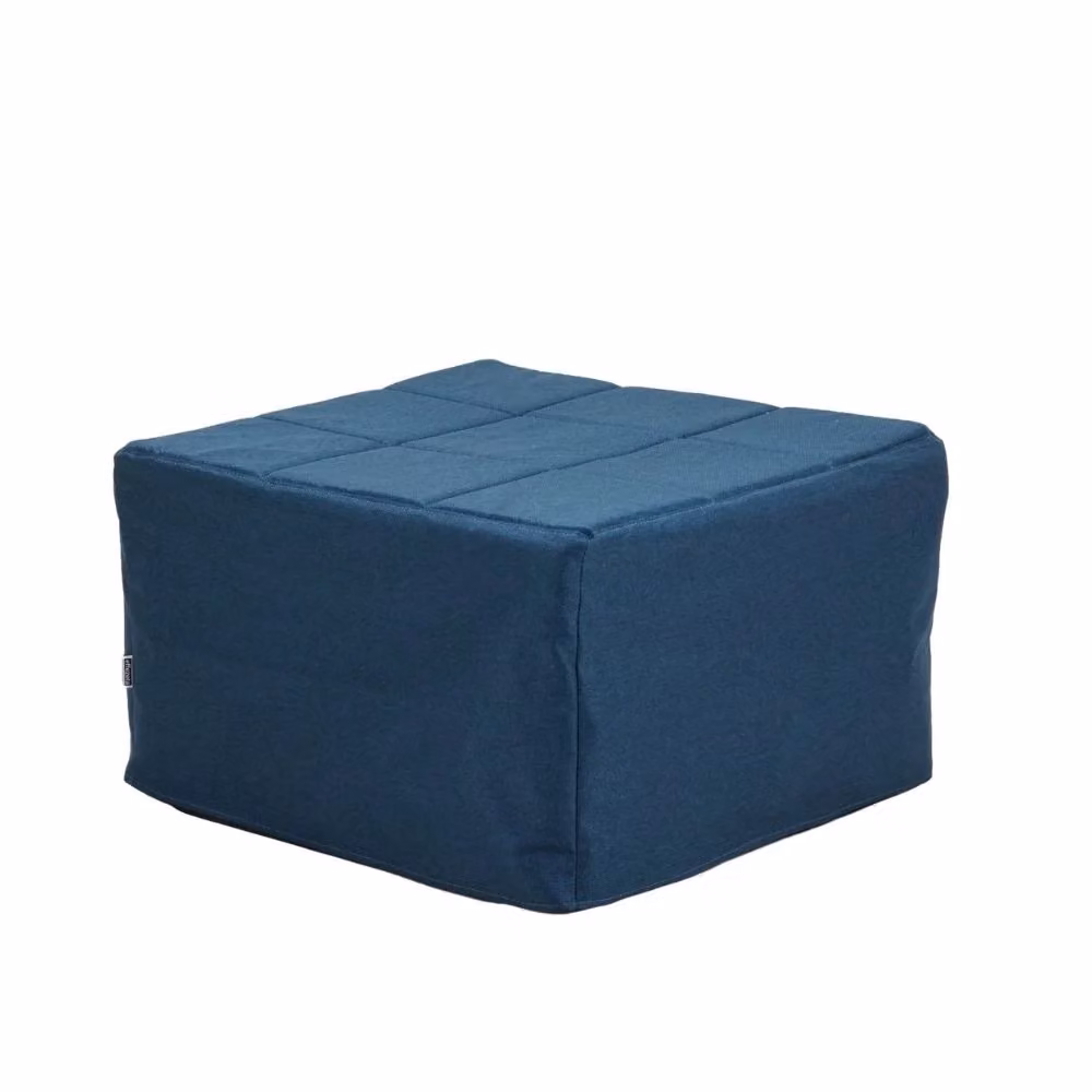 Pouf letto singolo pieghevole Vega Veriaffari in tessuto blu con struttura in metallo – 2