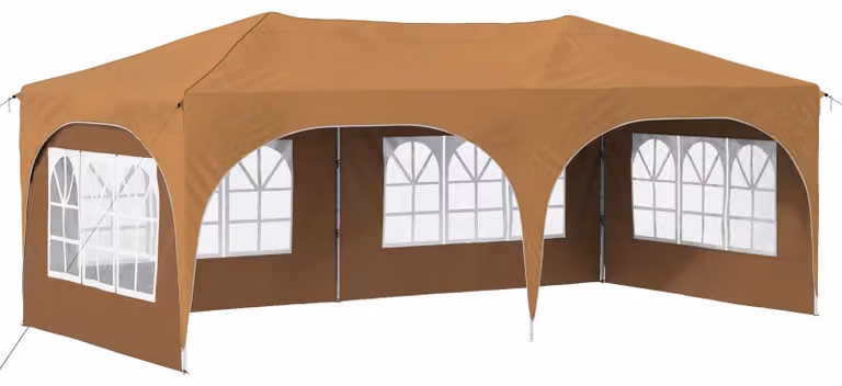 Tenda per feste a pop-up 575 x 288 x 245 cm Beige