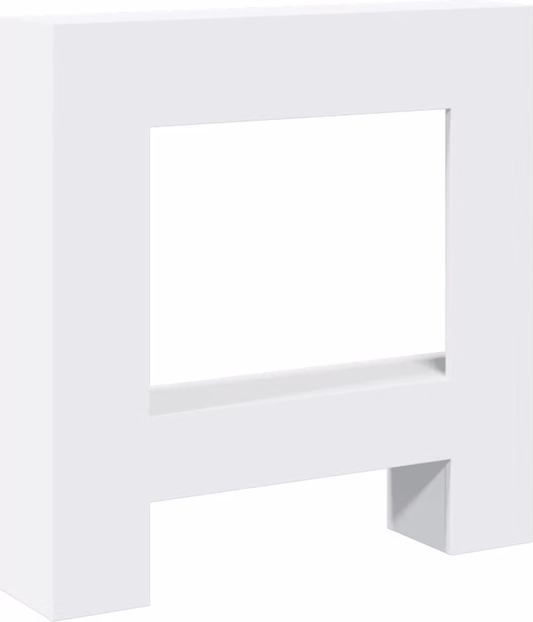 Cornice per Camino Bianca 81x18x82 cm in Truciolato