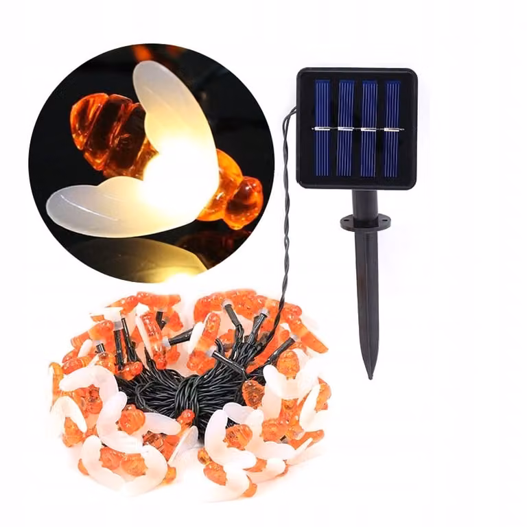 Luci solari da giardino COMPONENTE 5 metri 20 LED api fredde