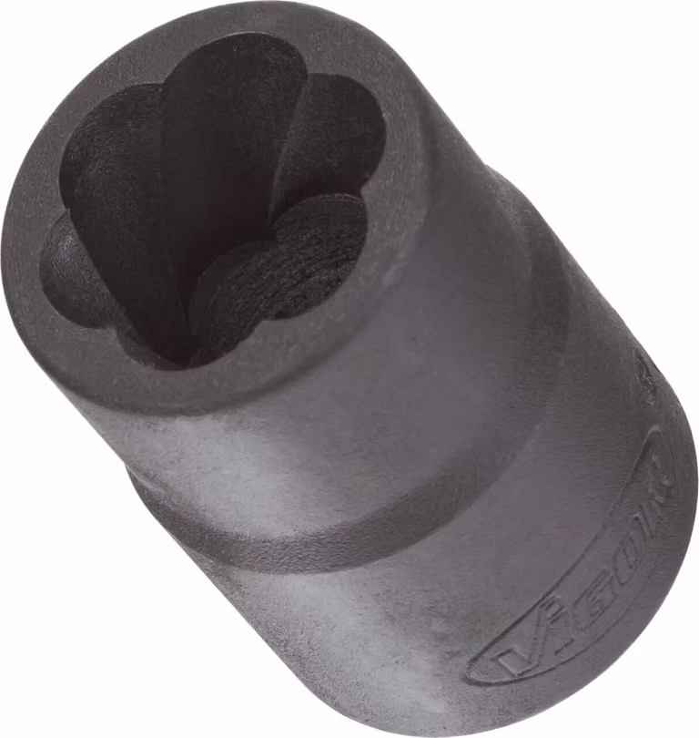 Inserto estrattore con scanalatura a spirale ∙ V3745 ∙ Cava quadrata da 1/2 pollice (12,5 mm) ∙ Profilo estrattore a vite esterna ∙ SW 27 mm