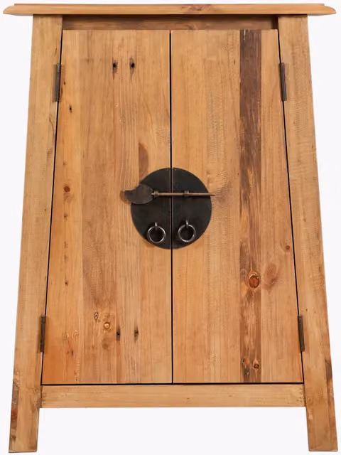 Mobile da Bagno in Legno Massello di Pino 59x32x80 cm 246037