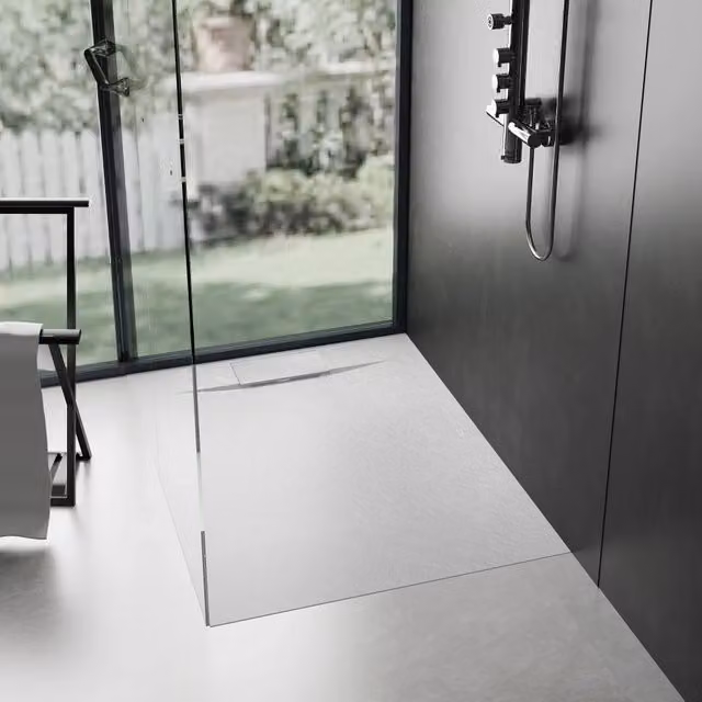 Piatto Doccia Bazalt White 90x90