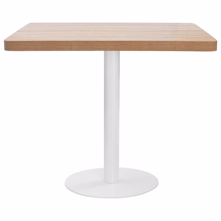 vidaXL Tavolo da bistrot marrone chiaro 80x80 cm MDF