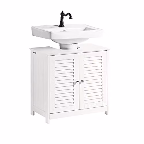 SoBuy Mobile Bagno Sottolavabo Salvaspazio con Mensole Regolabili