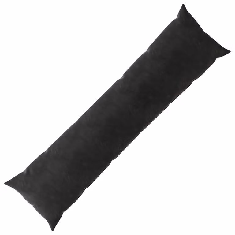 Federa vidaXL HEERLEN in velluto nero, L 145 x L 40 cm