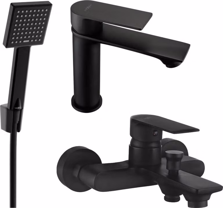 Mexen Royo R45 set vasca, nero - 72203R45-70