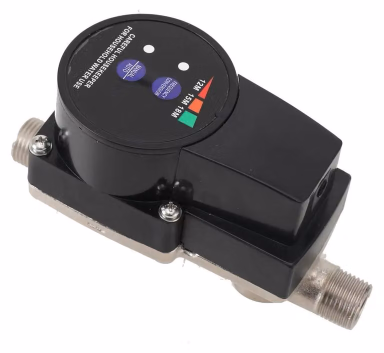 Pompa di aumento pressione per acqua - Pompa booster 24 V CC - A regolazione di frequenza - Completamente automatica - Silenziosa - Per acqua di rubinetto - Spina UE