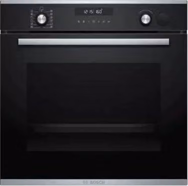 Bosch HRT278BS1 Serie 6 Forno da incasso elettrico da 71 L con funzione autopulizia pirolisi, colore Nero, L: 59.4 cm, P: 59.5 cm, H: 41.5 cm