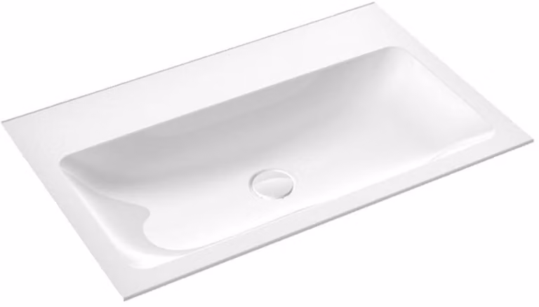 emco evo 800 lavabo, 811x522mm, sans trop-plein, pour meuble bas evo 800, 957711480, 957711480