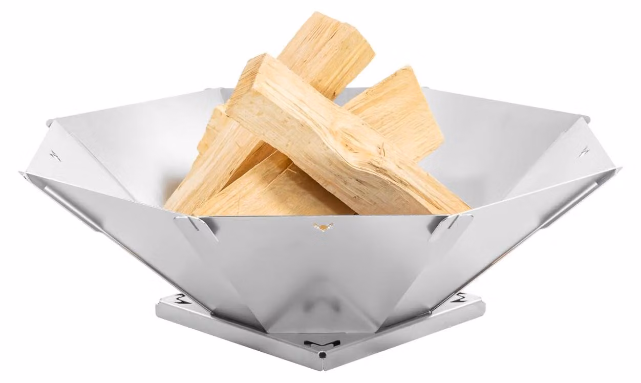 Focolare a forma ottagonale - Acciaio inossidabile - 50 x 46 x 16 cm - Capacità: 13 litri