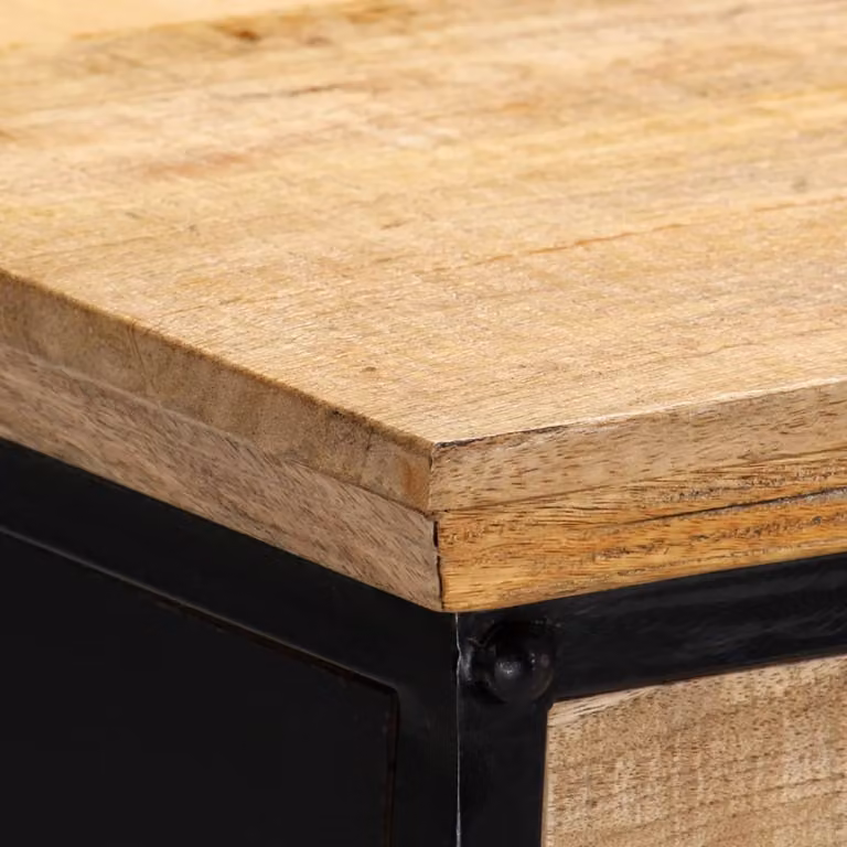 Scrivania 110 x 50 x 76 cm in legno massiccio di mango