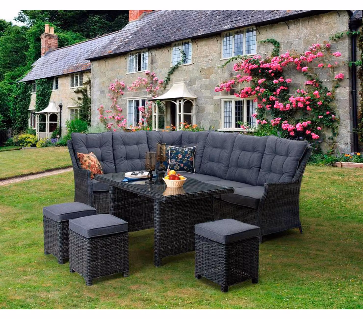 Set in rattan Rojaplast HOUSTON