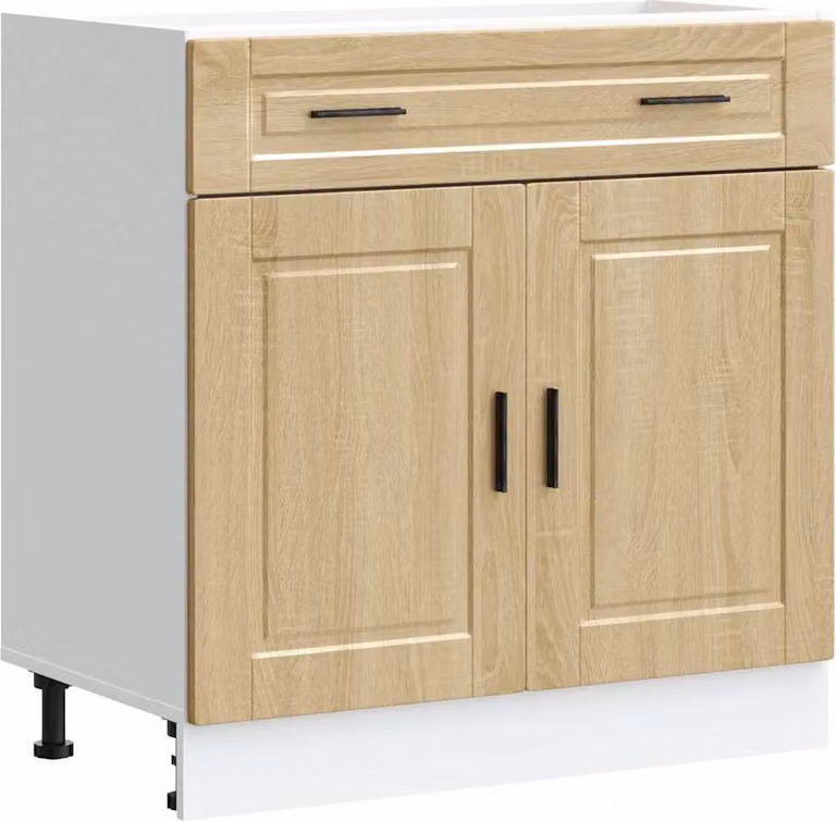 Base per cucina in legno rovere Porto Sonoma