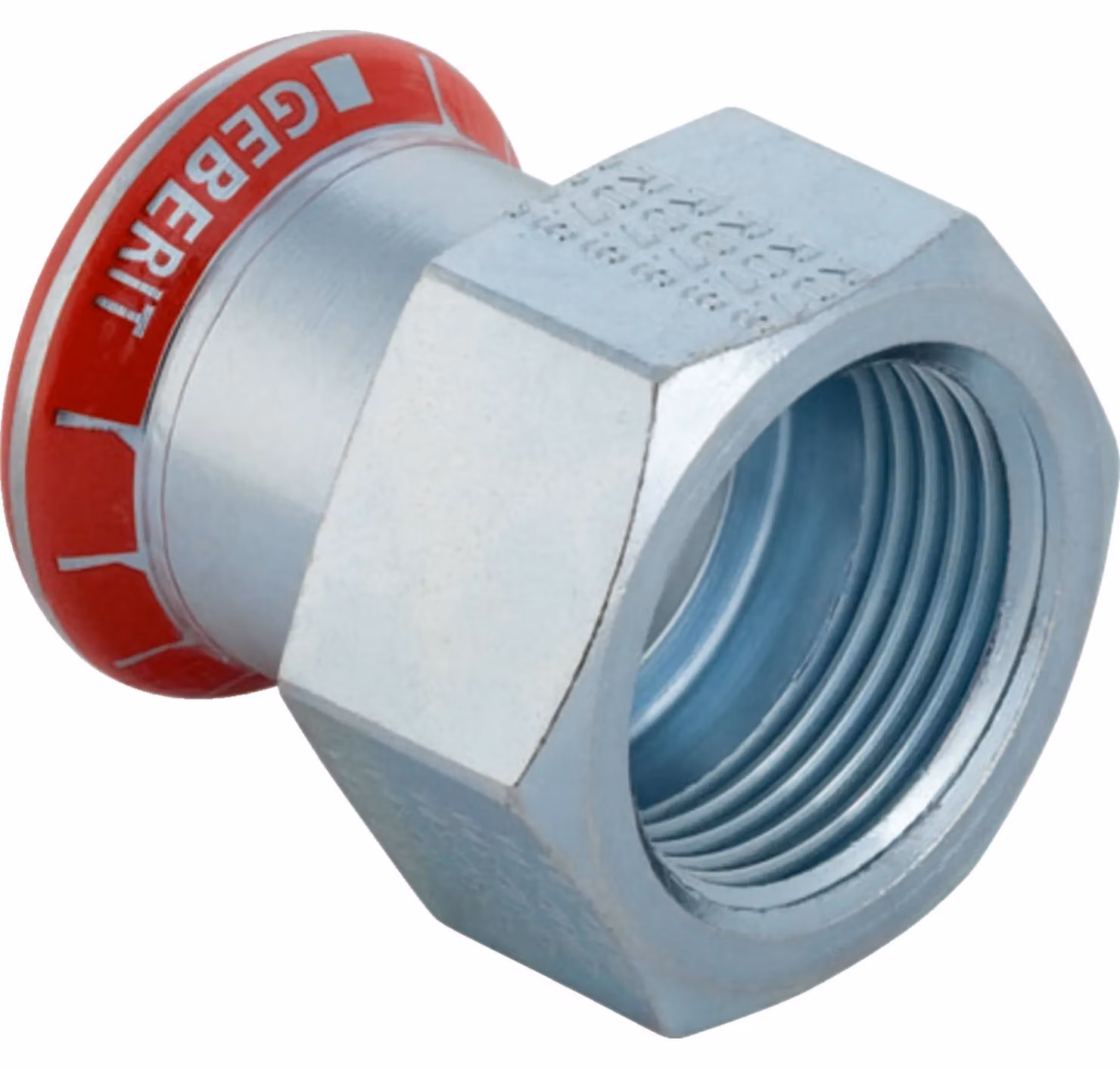 Geberit GE Mapress Acciaio al carbonio, raccordo, d 15 mm x Rp3/4, zincato, 1 pz.