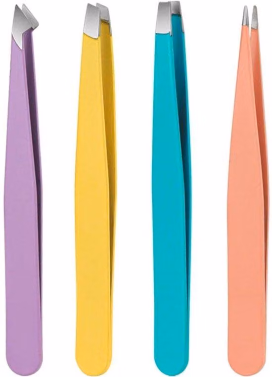 Set da 4 - Extension per ciglia in acciaio inossidabile - per donne e ragazze (vari colori)