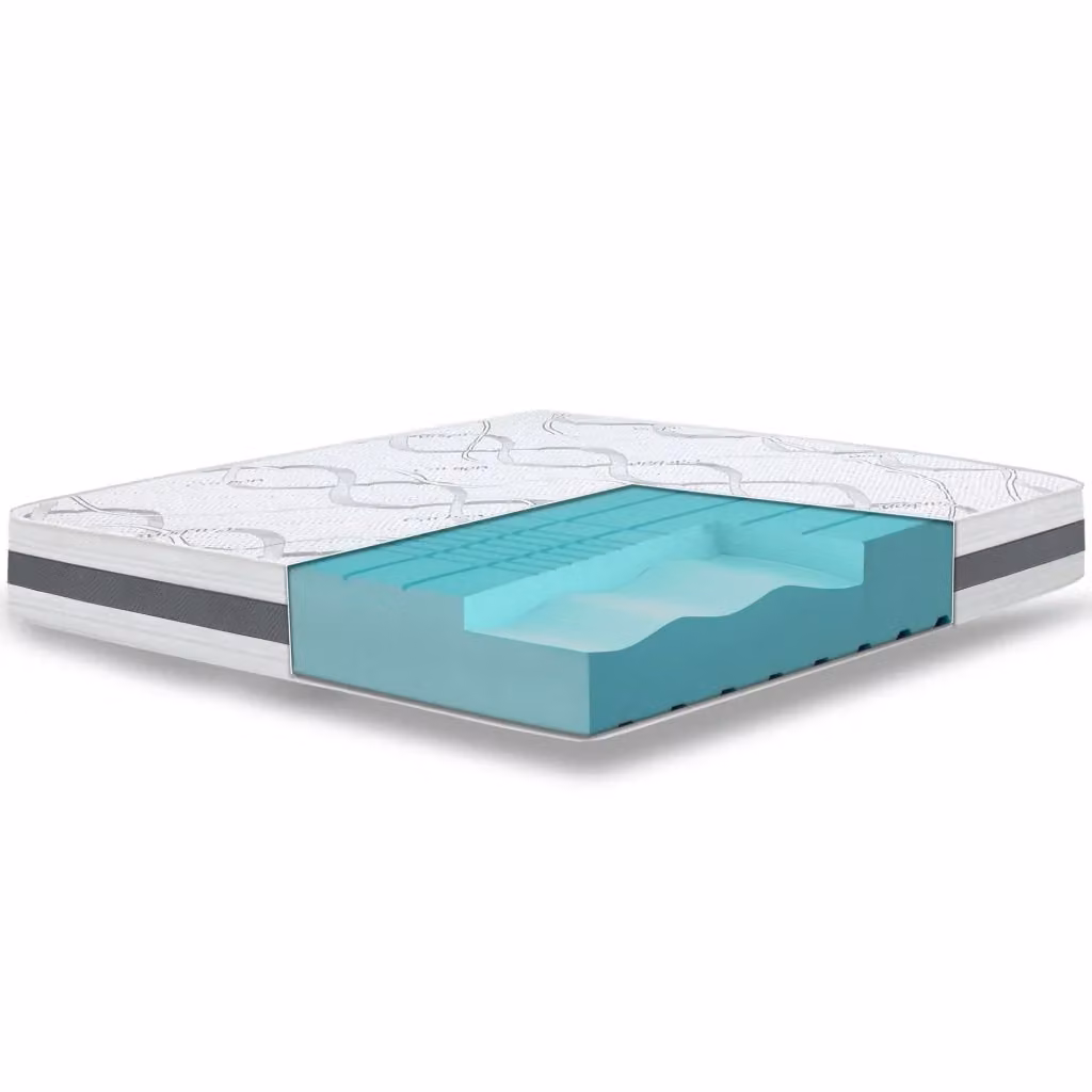 Materasso Singolo The White Stone in Comfort Foam Bianco con Proprietà Antibatteriche, Altezza: 16 cm, L/P/H: 90 x 200 x 16 cm – 2